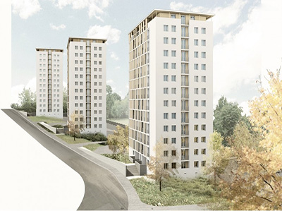 Le Belvédère - Réhabilitation de 245 logements à Lyon 9ème - BBC Rénovation
